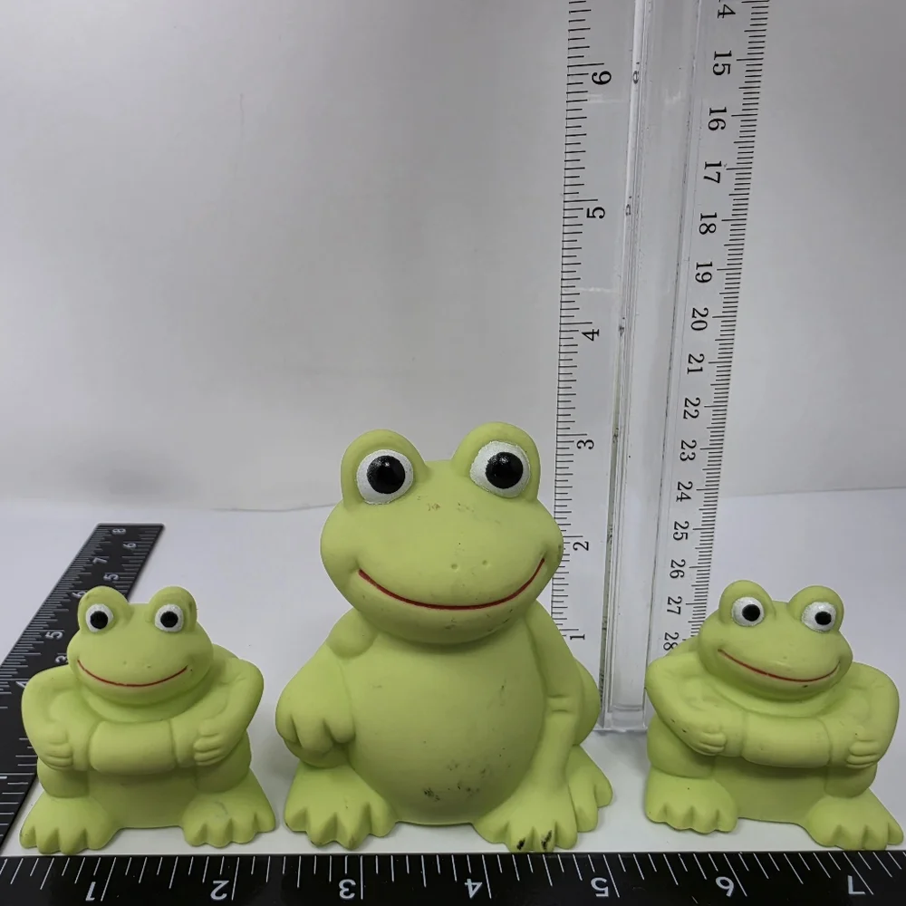 Vital Baby Rubber Frog Green Toys Lot of 3